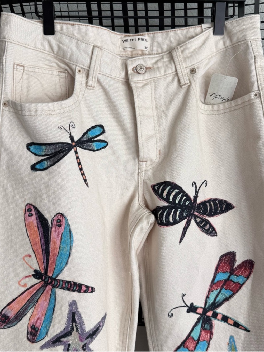 Free people We The Free Tennessee Low-Rise Illusions Jeans dragonfly - Picture 2 of 7